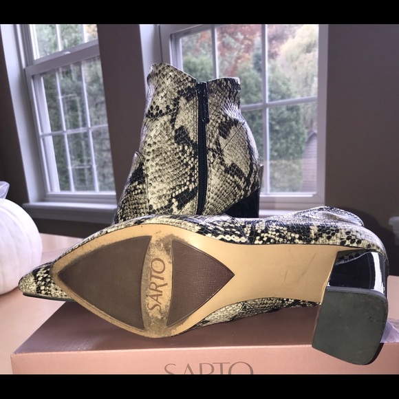 Franco Sarto Kacee snake print ankle bootie - Picture 6 of 6